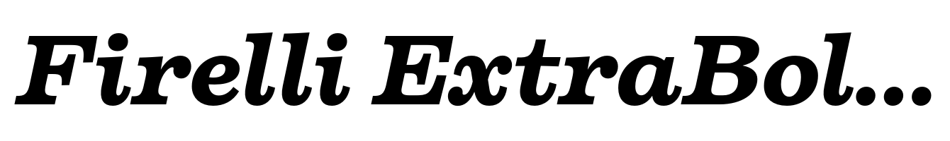Firelli ExtraBold Italic